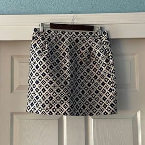 J. Crew Geometric Printed Mini Skirt | Size 4